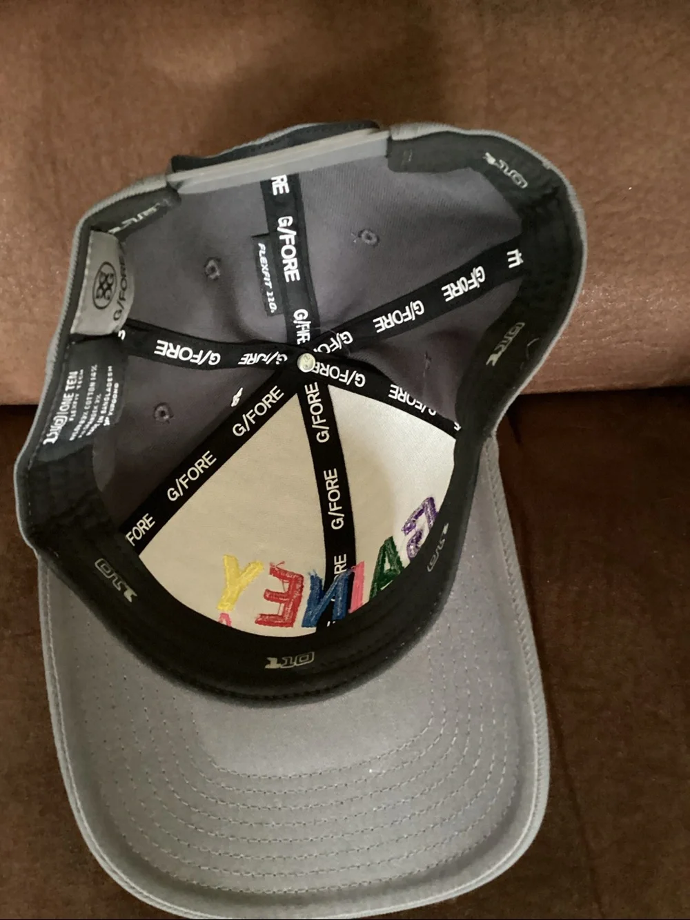 G/Fore Gainey Gals Golf Hat Grey Adjustable - Picture 2 of 5